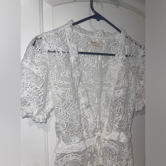 New Capittana Margot Bridal Lace Mini Swim Cover-Up Crochet🤍XS/S Limited Edition - Picture 10 of 16